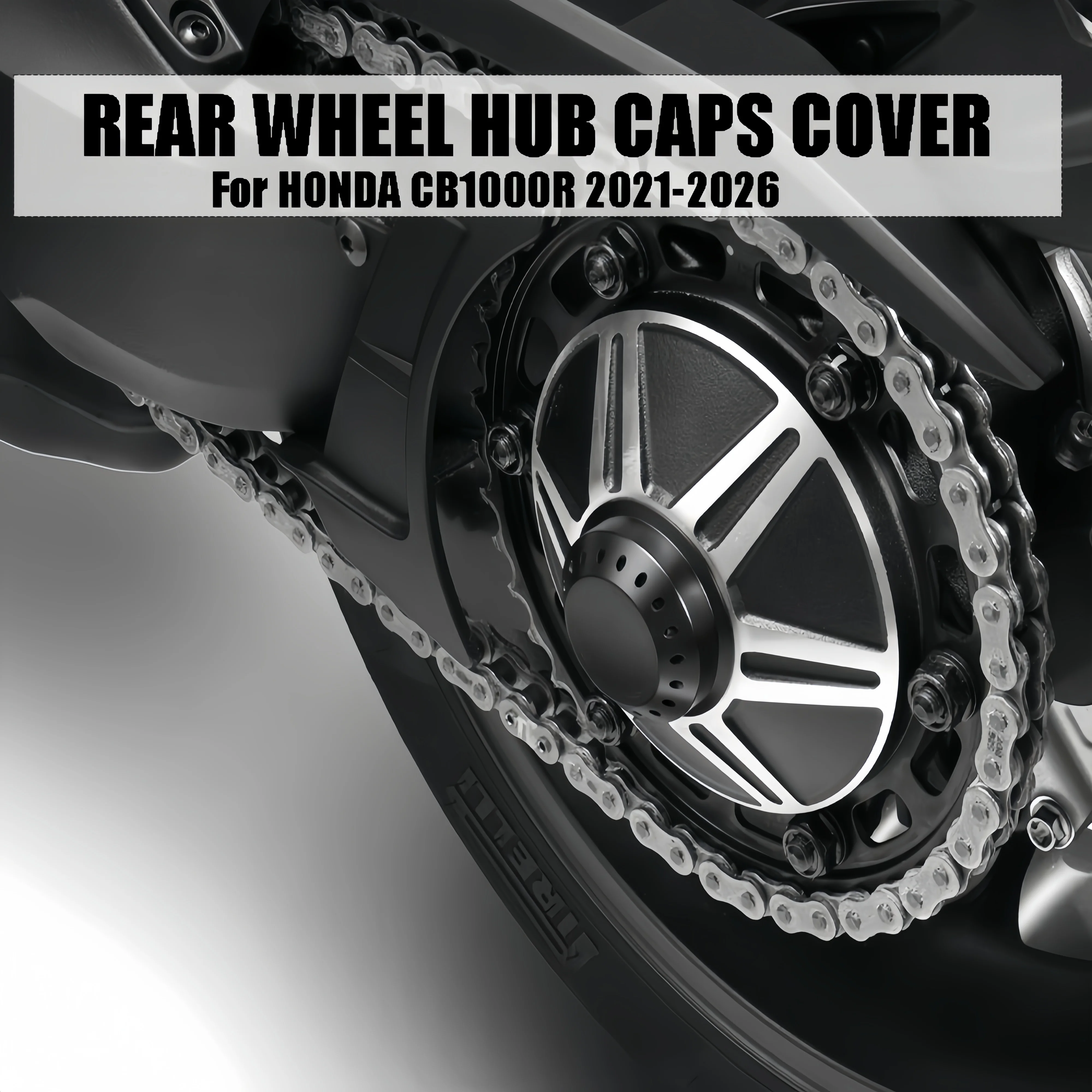 For Honda CB1000R 2021-2026 CNC ALuminum Accessories Rear Wheel Hub Cap Cover Decorative Nut Caps Kit view 3