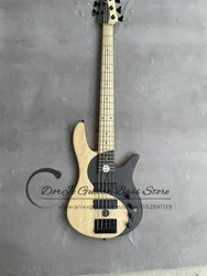 5 String Bass Guitar Yin-Yang Taiji Bass Rosewood Solid Wood Finch Eyes Maple Neck Fixed bridge Black Tuner Active Battery