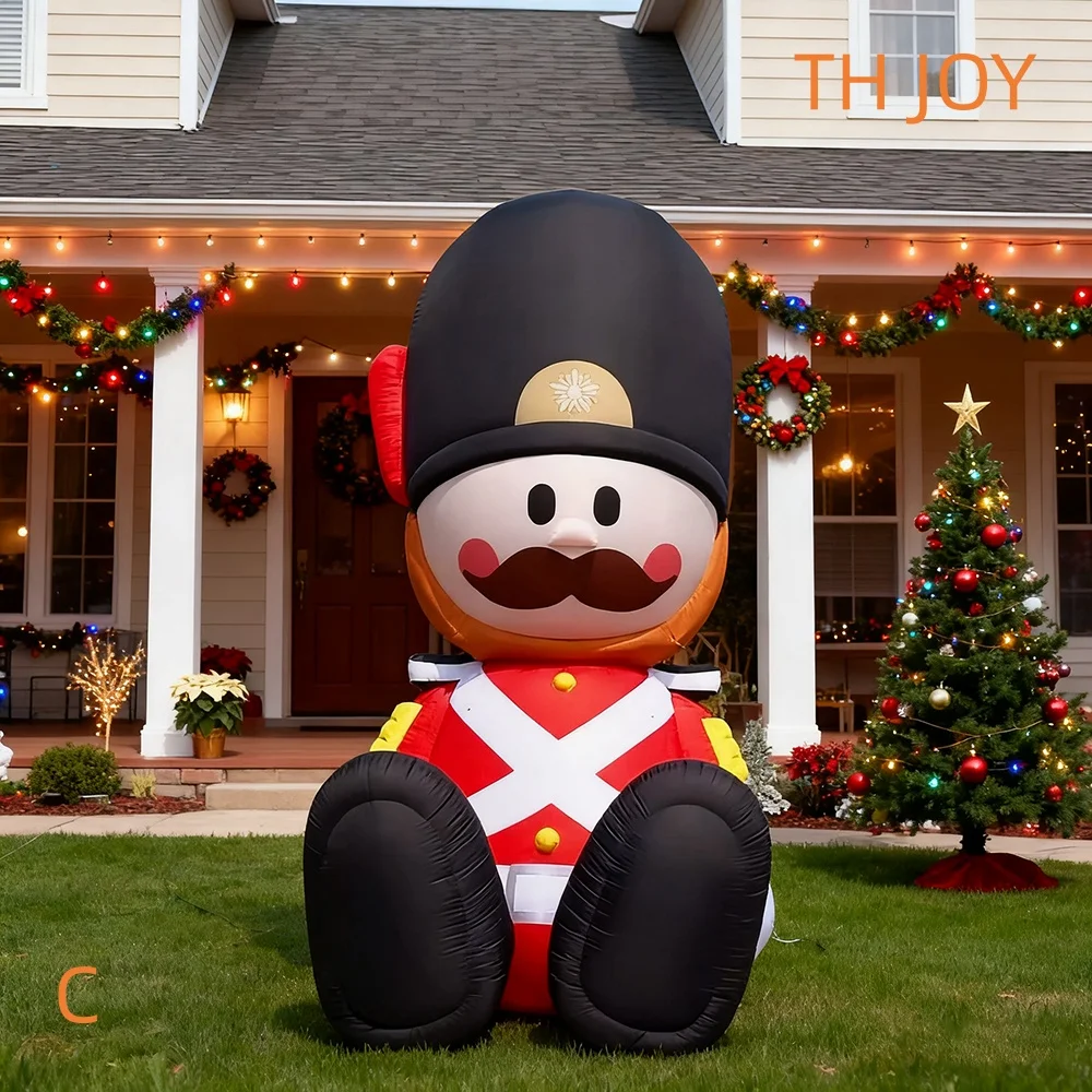 

fast air ship to door, giant Inflatable Soldier cartoon for Decoration Christmas Festival Inflatable Christmas soldier Mascot