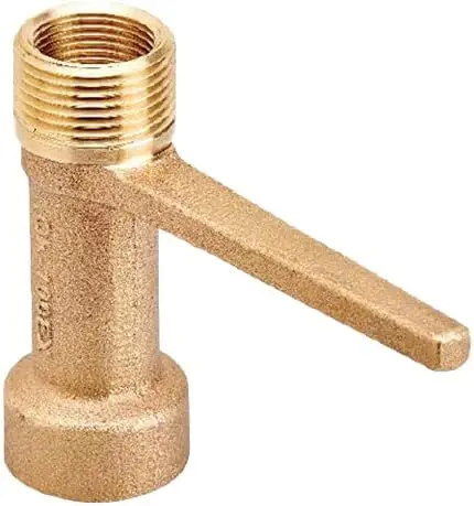 Extender Valve Key Tool for Garden Water Hose, 1 Inch Quick Coupler Extender Connector, Raise Quick Coupler QK-100EX, Solid Bras