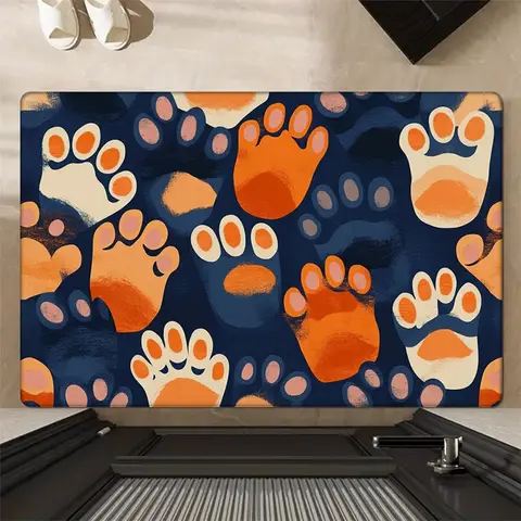 1 st flanell förtjockad svampdyna rektangulär katttasselement söt stil maskintvättbar halkfri matta bekväm 8 best sales sängunderlägg - №7