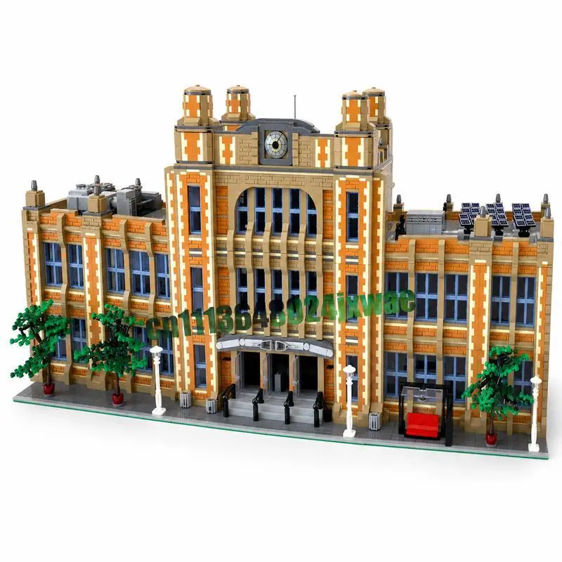 14412PCS MOC Modular School Building Blocks Model Custom Puzzle Architecture DIY Assembly Educational Creative Toy Popular Gifts