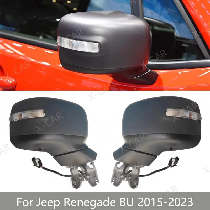 

Для Jeep Renegade BU 2015-2023: Комплект наружного зеркала заднего вида без подогрева (корпус, рамка, стекло)