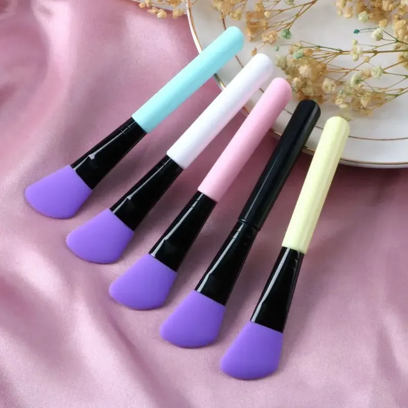 1Pc Silicone Facial Mud Mask Brush Home Salon Silicone Face Mask Mixing Brush for Facial Skin Care Soft Mask Beauty Tools