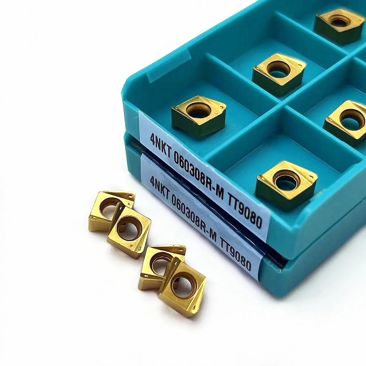 100% Original 4NKT060308R-M TT9080 Carbide Inserts Metal Rapid Feed Mill Inserts 4NKT060308R M Mill Shank Stainless Steel, Steel