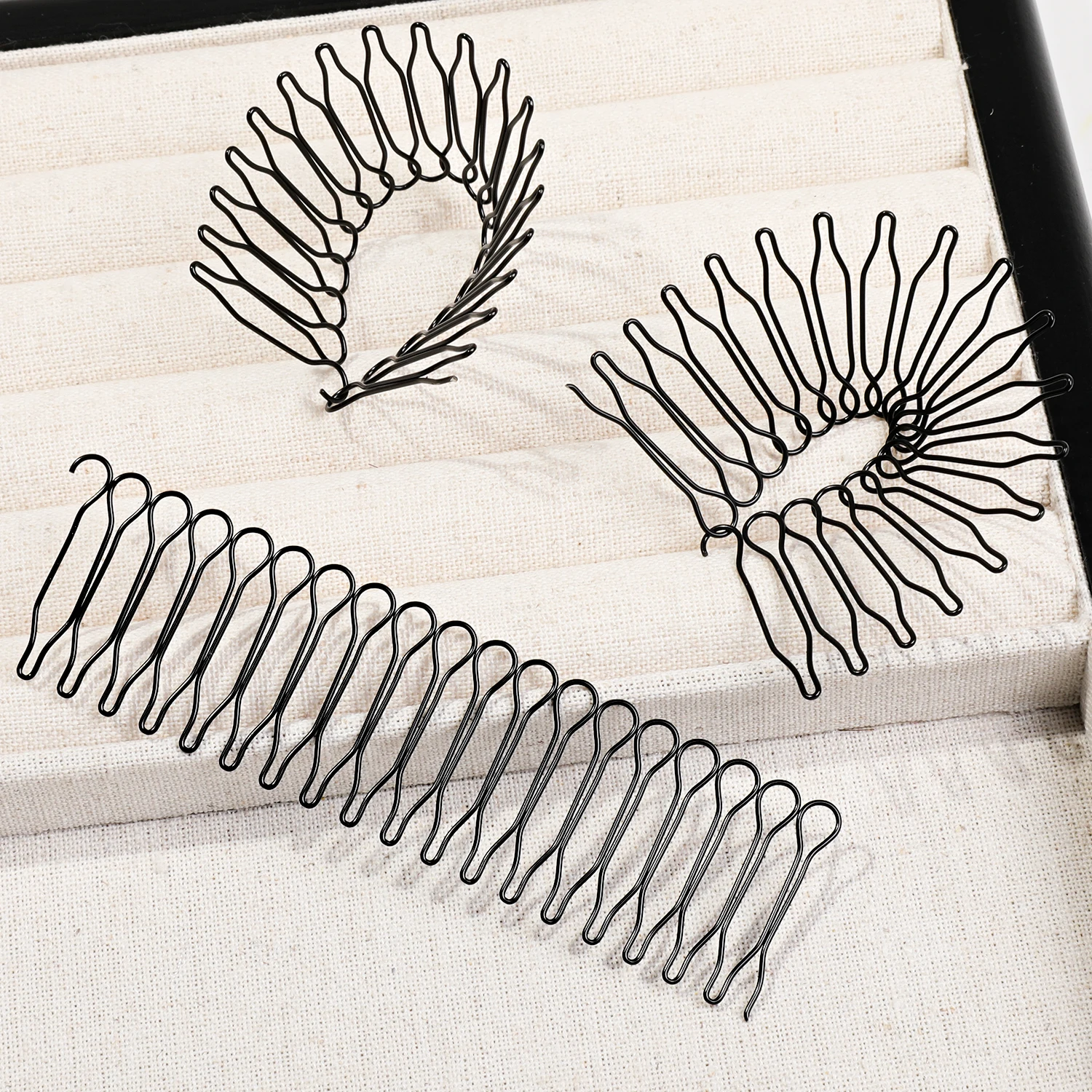 1/3/4Pcs U Shape Hair Styling Accessories Wavy Combs Invisible Broken Hair Hairpin for Women Mini Bangs Holders for Updo Styling image 2