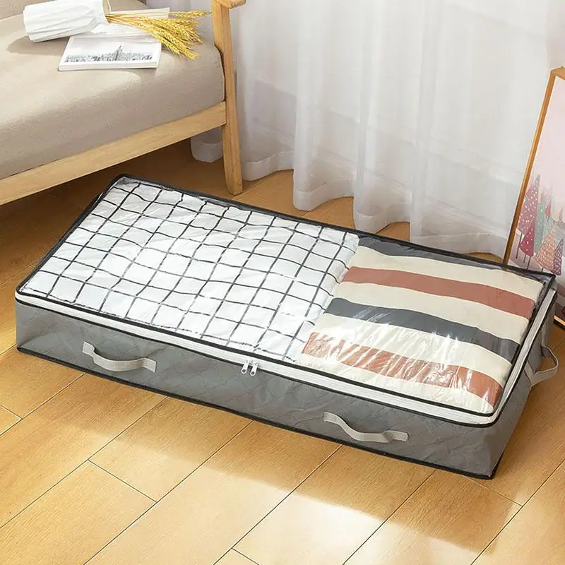 Under Bed Storage Containers Fabric Under Bed Clothes Quilt Organizing Container Dust-proof Drawer-style Storage Box