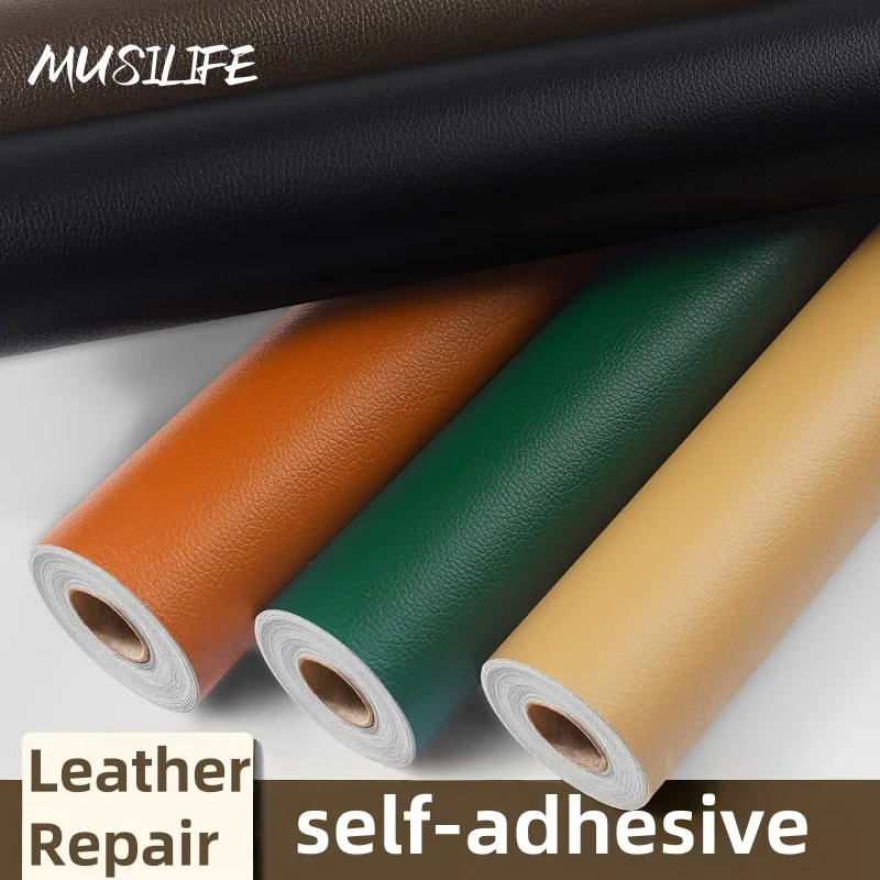 

Self-Adhesive Leather Repair Thickened for Car Seat Sofa Bag DIY Waterproof Scratch-Resistant Faux PU Leather Refurbishing Patch