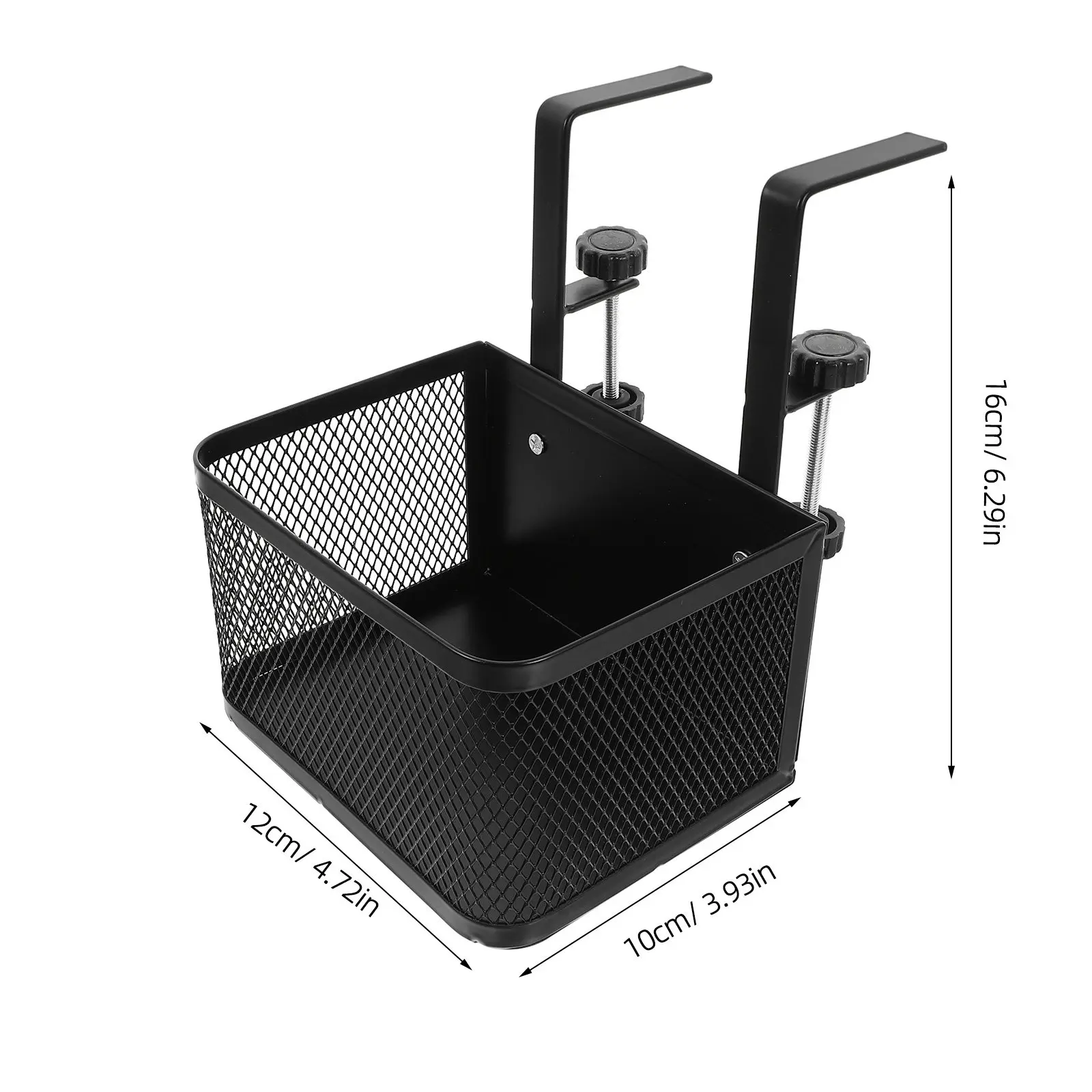 Clamp-on Desk Organizer Basket Under Desk Storage Solution Office Classroom Cable Tray Wire Management Cable Tray