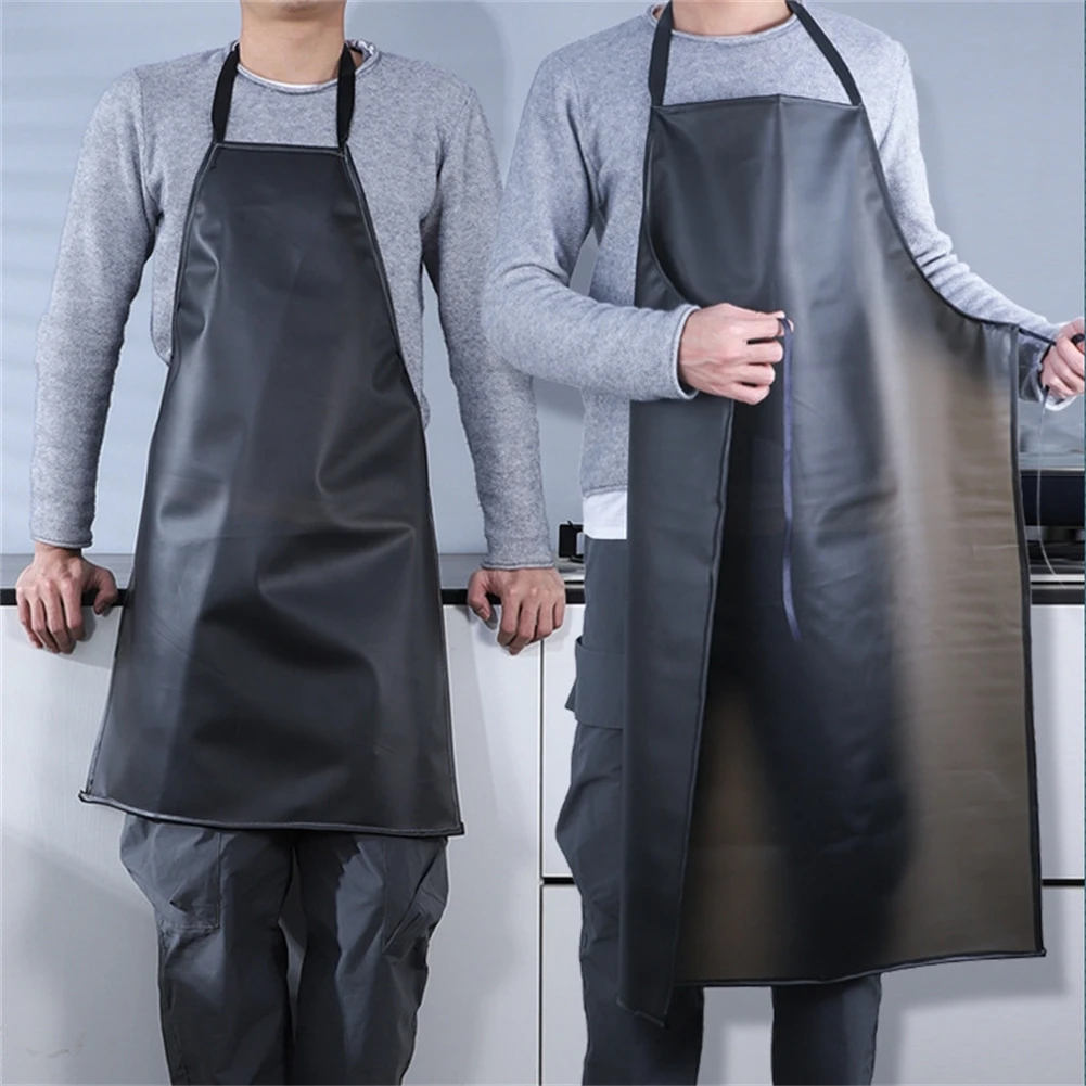 

Waterproof PVC Apron Oilproof Apron Men Women Work Apron Hotel Aquatic Butchery Food Chef Apron For Kitchen Work Cleaner