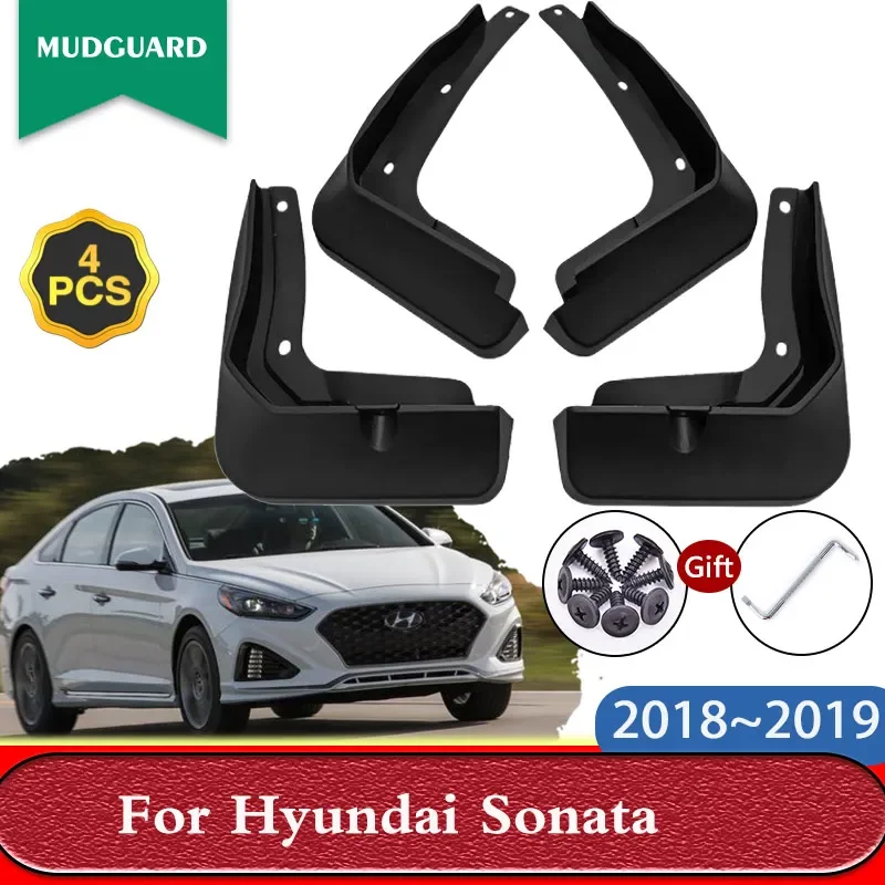 Mudguards for Hyundai Sonata LF 2018 2019 Mudflaps Splash Guards Mud Flaps Front Rear Wheel Fender Car External Accessories 4PCS