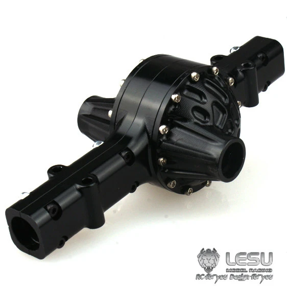 LESU CNC Metal Middle Axle Housing Shell for Remote Control For Tamiya 1/14 RC Tractor Truck Dumper Car Model