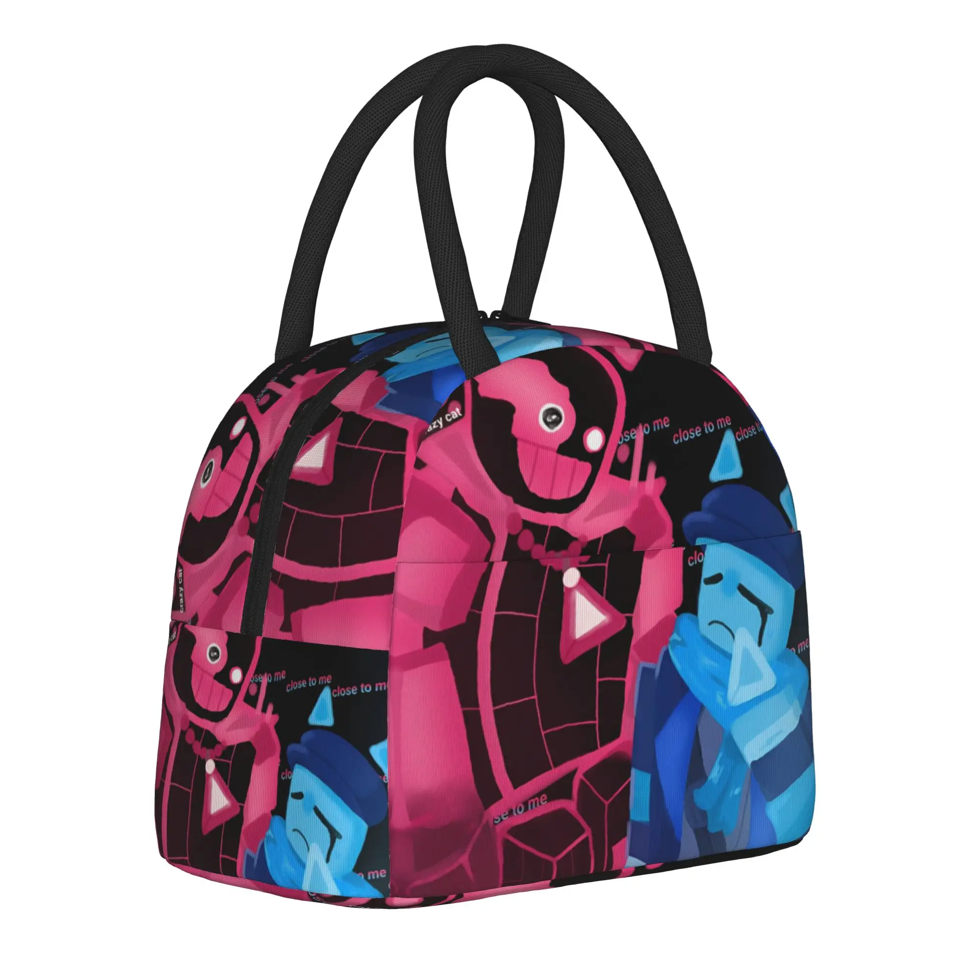 Cube and Blixer Video Game Thermal Insulated Lunch Bag for Office  Portable Food Bag Men Women Thermal Cooler Lunch Boxes