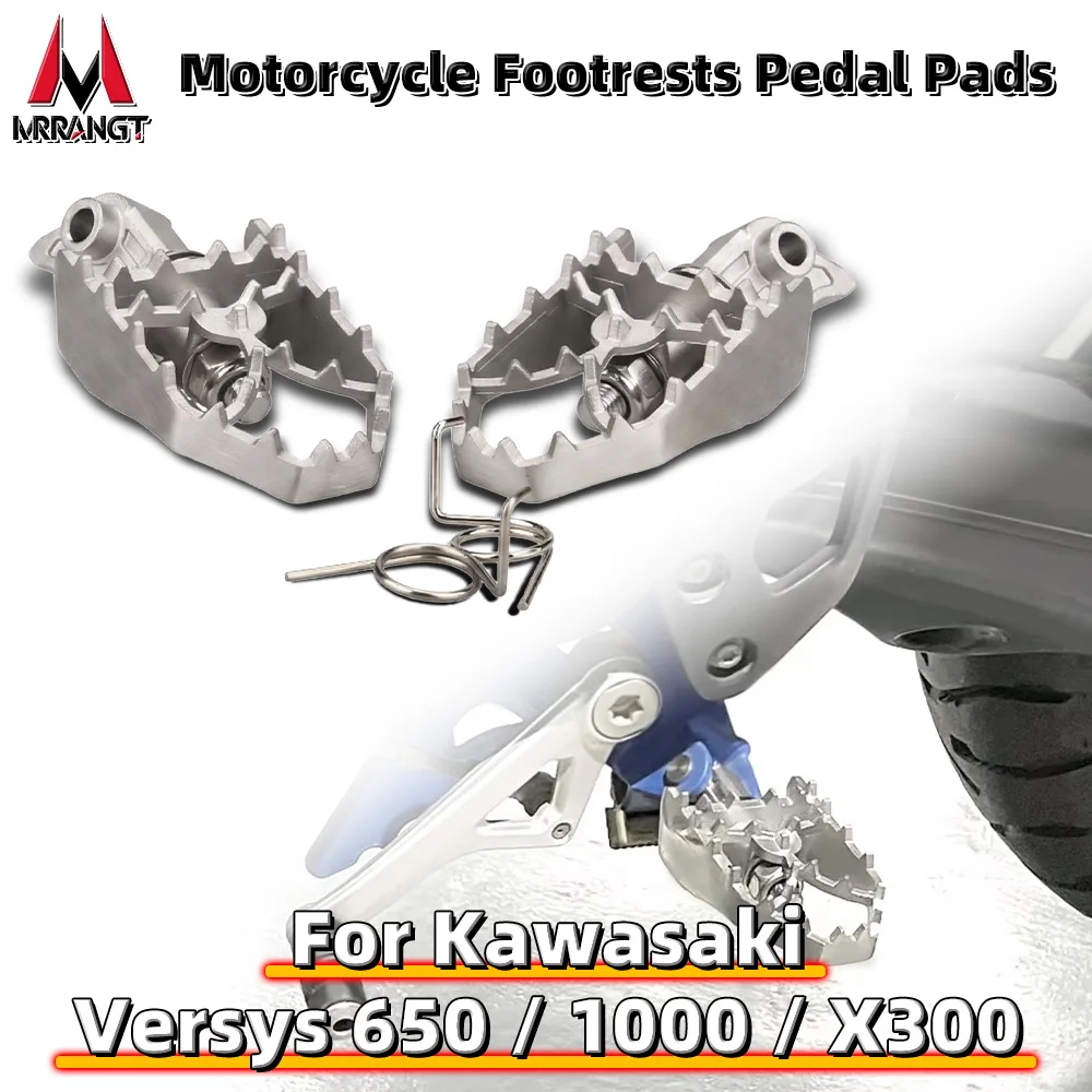 

Подножки для мотоцикла, педали, пригодные для Kawasaki Versys 650 1000X300, подножки, накладки, фитинги из нержавеющей стали 304