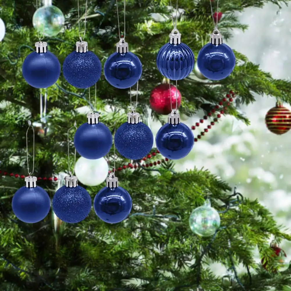 Party Scene Layout Vibrant 6cm Christmas Ball Ornaments Festive Diy Accessories for Holiday Party Scene Layout Tree Decoration