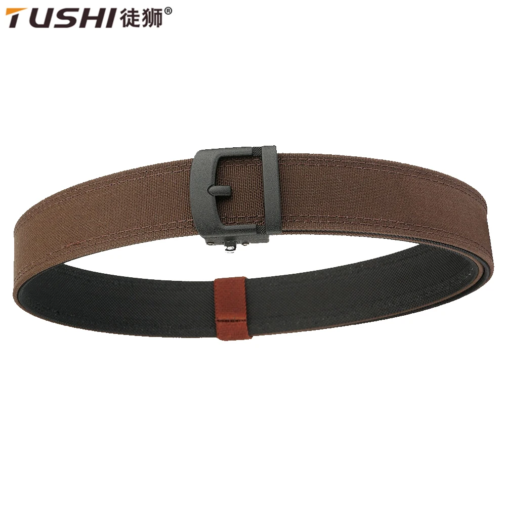 

TUSHI Tactical Belt Mens Hard 1100D Nylon Belt Webbing Military Breathable Waistband Outdoor Sports Workwear Training Pants Belt