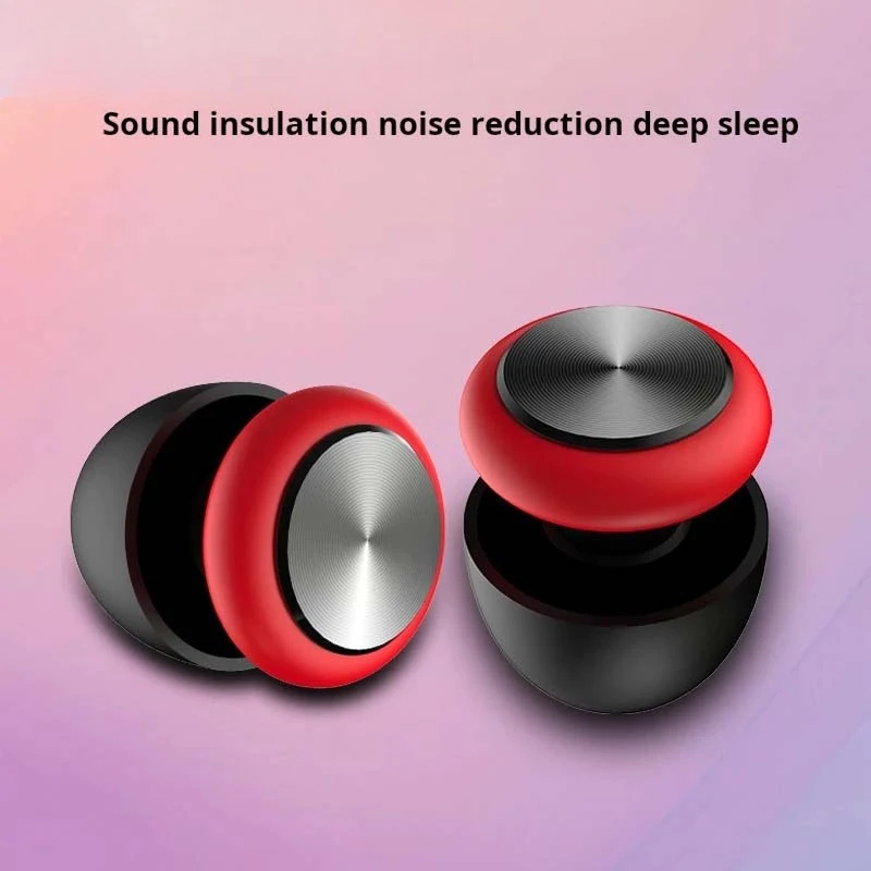 Bullet Type Earplugs Portable Sports, Sleep Sound Insulation Noise Reduction Silicone Earplugs Reusable Washable