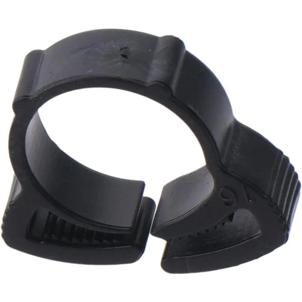 10 Pack 1" Heavy Duty Double Gripping Nylon Black Nylon Plastic Hose Clamps Heavy Duty Snap Grip Tubing/Hose image 3