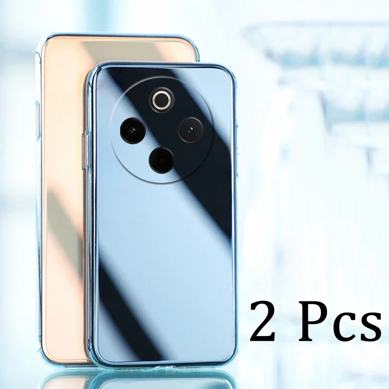 

Skinlee For IQOO Z10 5G Z9 Turbo Case 2PCS Original Clear Silicone Clear Cover For IQOO Neo 10 China Z9 Turbo Z10 Back Casing