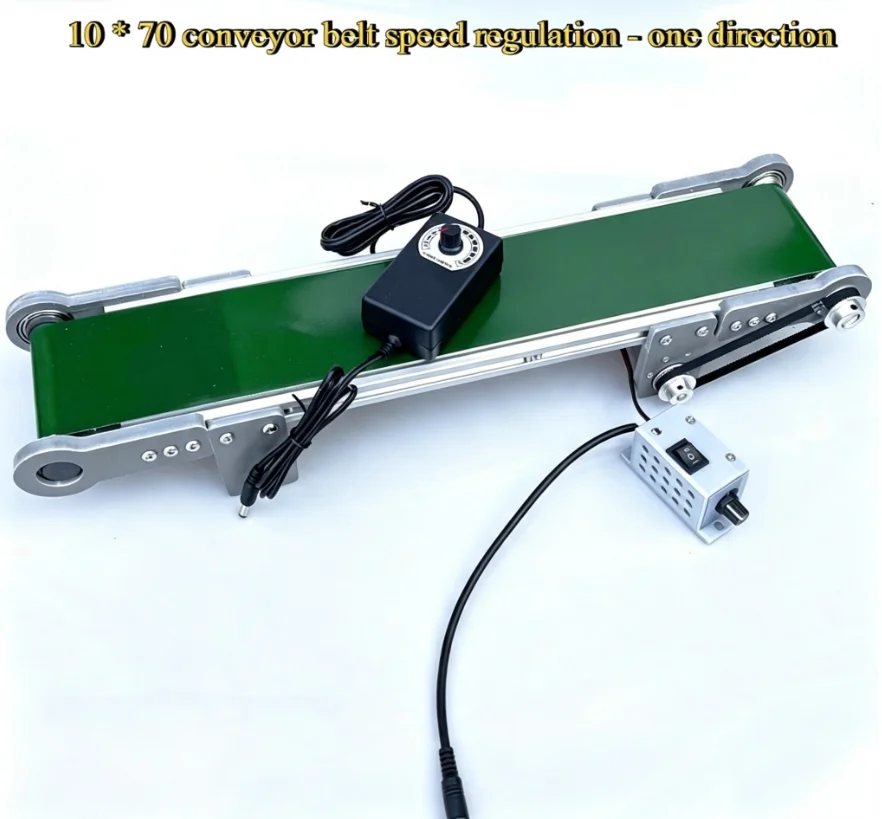 PVC Desktop Small Conveyor Belt Conveyor Forward and Reverse Suspension Speed Regulation Line Model Friction Force