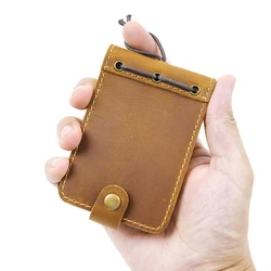 Portable Leather Notebook Mini Notepad Sketchbook Journal Travel Office School Supplies