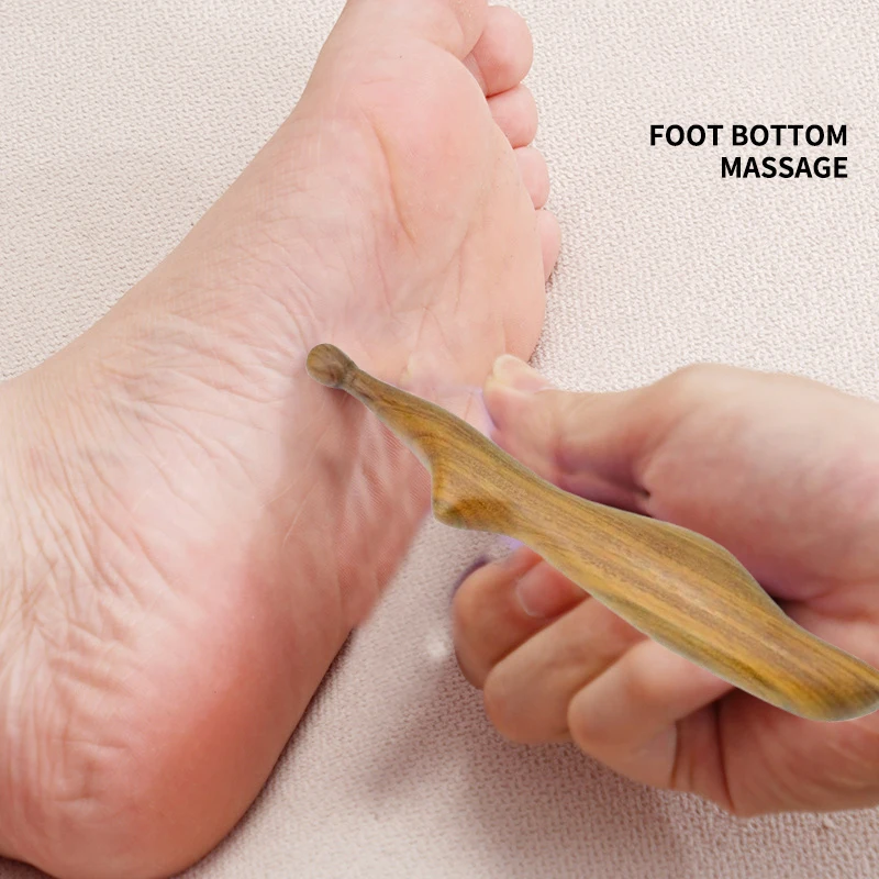 

Профессиональный деревянный массажный инструмент для рефлексотерапии: для шеи, стоп, Гуаша, точечного массажа, для дома и спортзала, массажная палочка