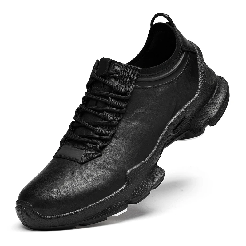 

Black Men's Casual Shoes, High-quality Handcrafted Leather Shoes, Banquet Anti-slip and Wear-resistant Business Leather Shoes