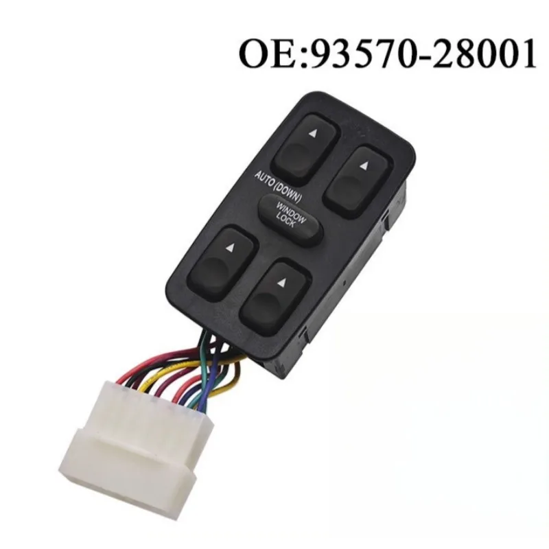 

For 1992-1994 Hyundai Elantra Galloper 93570-28001 9357028001 Front Left Power Electric Power Window Switch Button