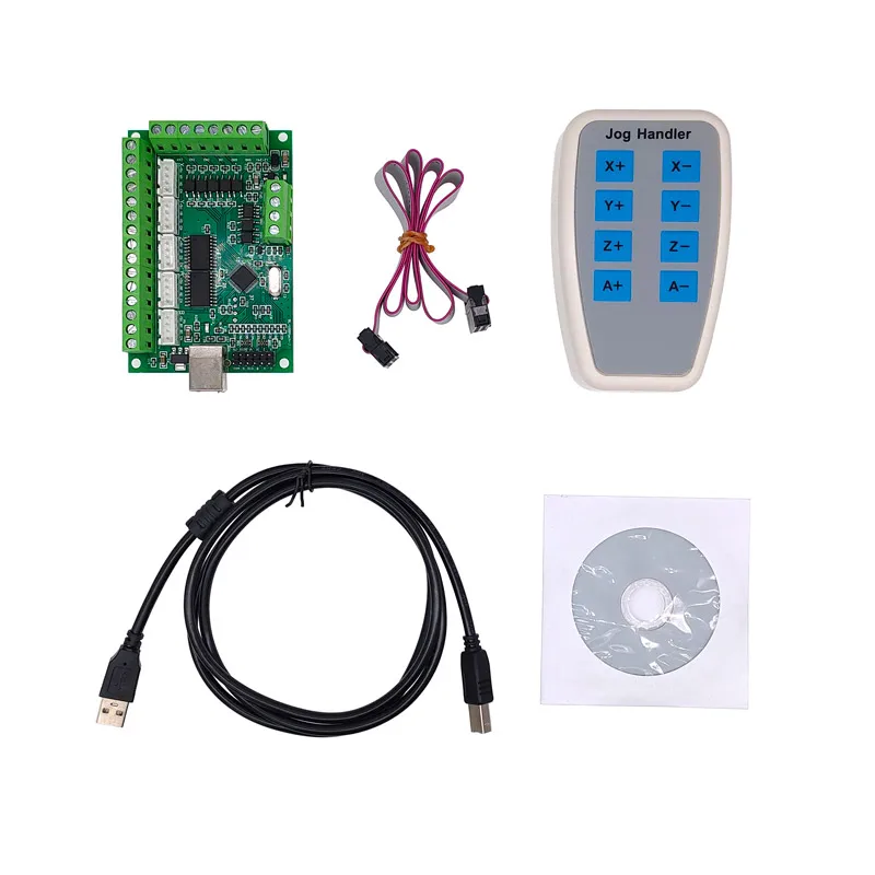 1Set 4 Axis / 5 Axis MACH3 Manual Controller CNC Interface Driver Board Electronic Handwheel CNC Handle Pulse Generator