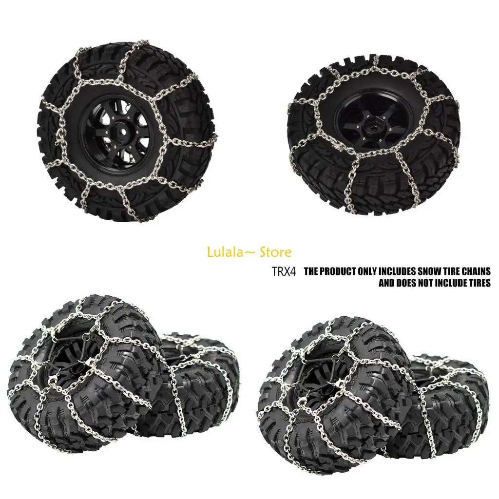 

Y4QA 2 шт. 1/10 гусеничная стальная цепь противоскольжения для 1,9 гусеничных шин 1:10 радиоуправляемый автомобиль багги
