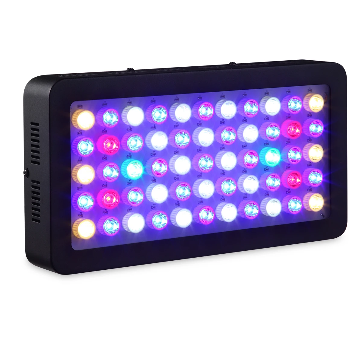 165w luzes do aquário espectro completo duplo pode ser escurecido para o crescimento do recife de coral do tanque de peixes em água doce e salgada com branco azul lps