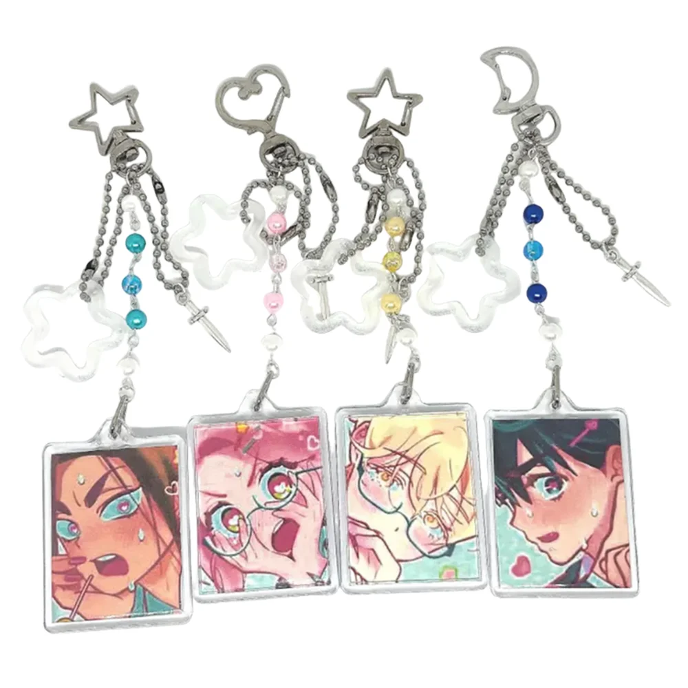 شعبية أنيمي الغريبة المرحلة Chibis سلاسل المفاتيح للنساء اكسسوارات حقيبة Luka Ivan Till Mizi Hyuna Sua Keyrings مجوهرات المشجعين الهدايا