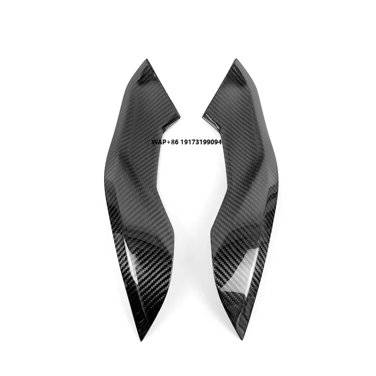 

Motorcycle Side Panels on the Left and Right of the Fuel Tank Carbon Fiber 3K Twill Glossy Black Fit for-BMW S1000RR 2023