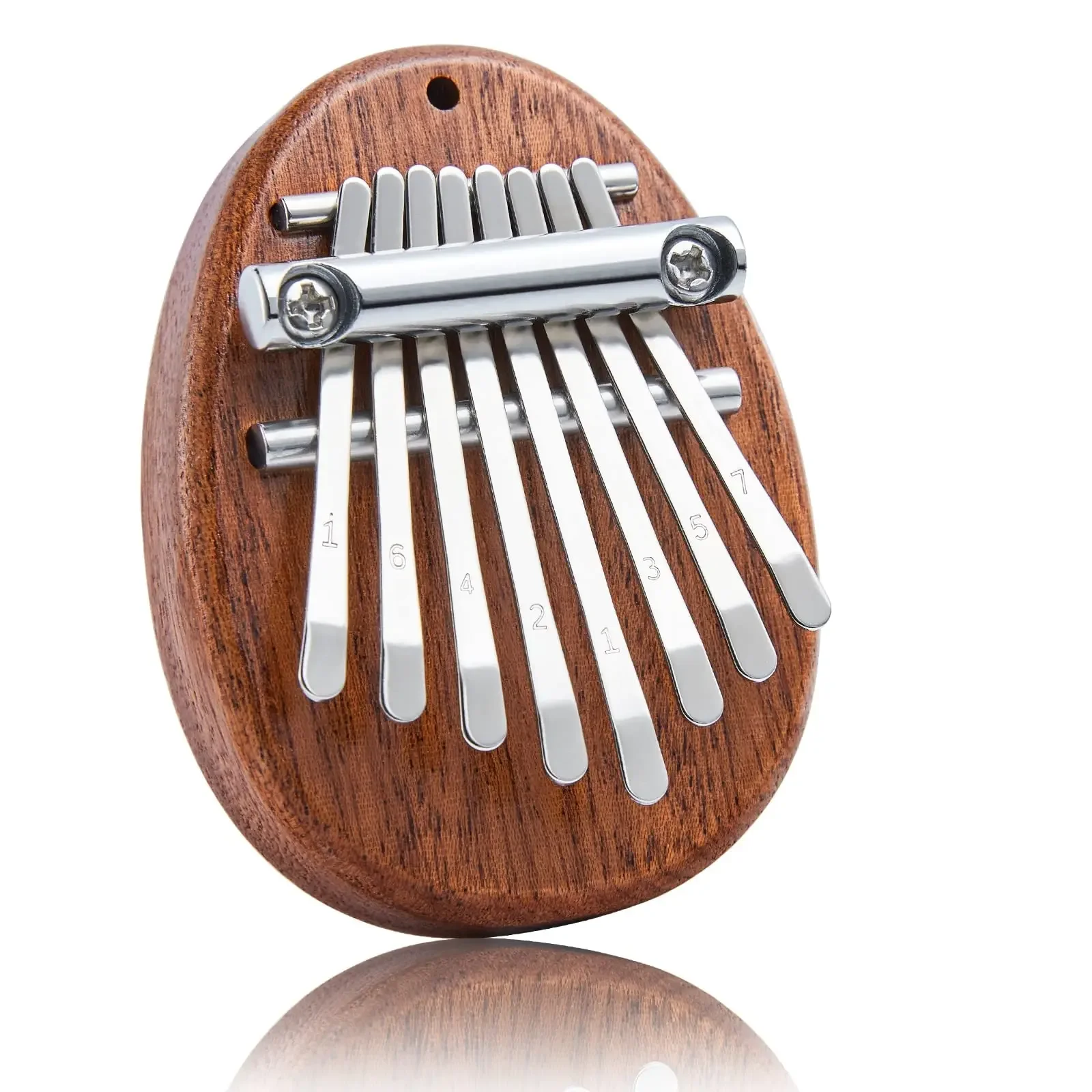 Mini Kalimba 8 Key Thumb Piano 1 Pack Water Drop Style Cute Instrument Portable Exquisite Gift Set for Kids image 6