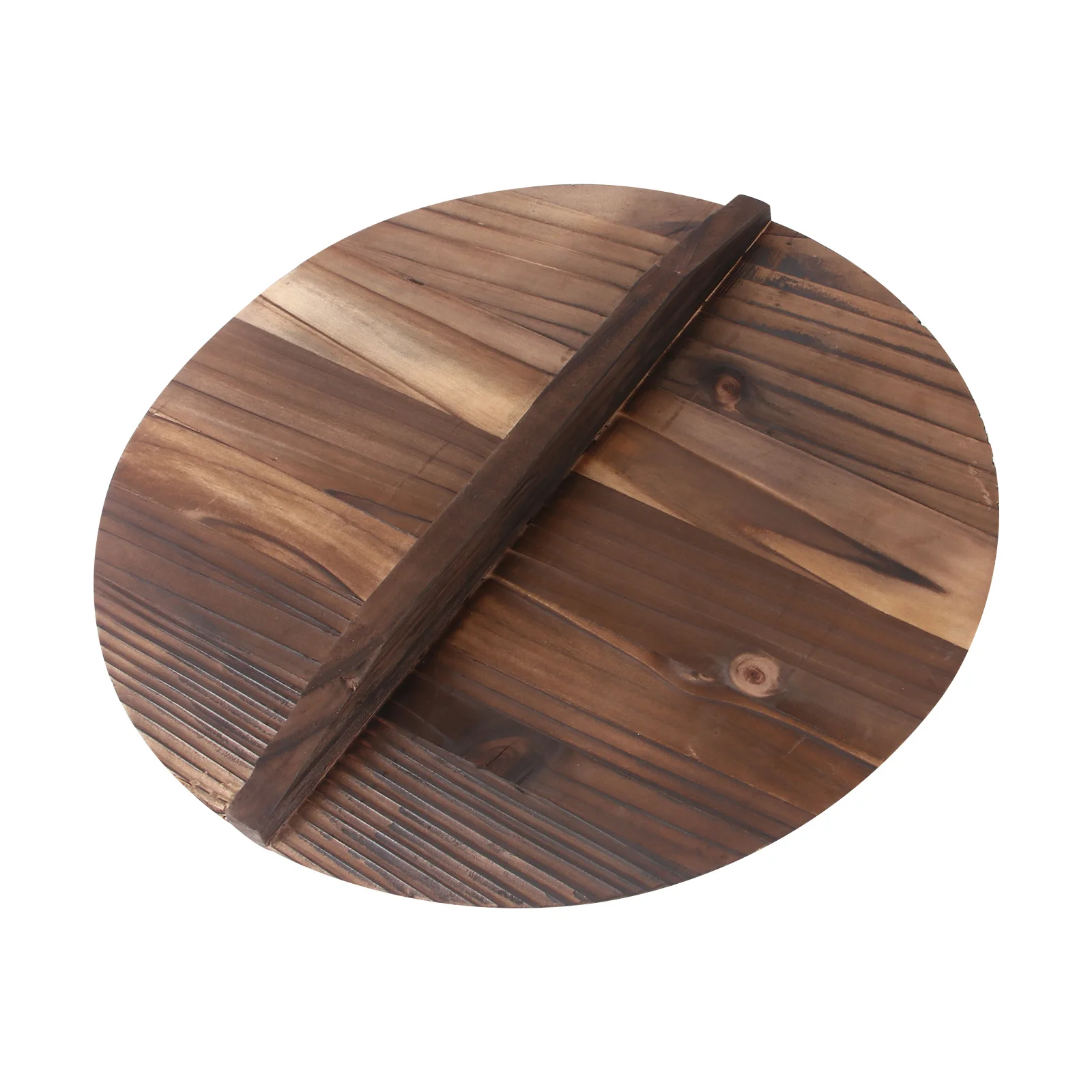

1Pcs Wood Pot Cover Stylish Smooth Finish Environmental Protection Material Easy Grip Handle Waterproof Splicing Structure