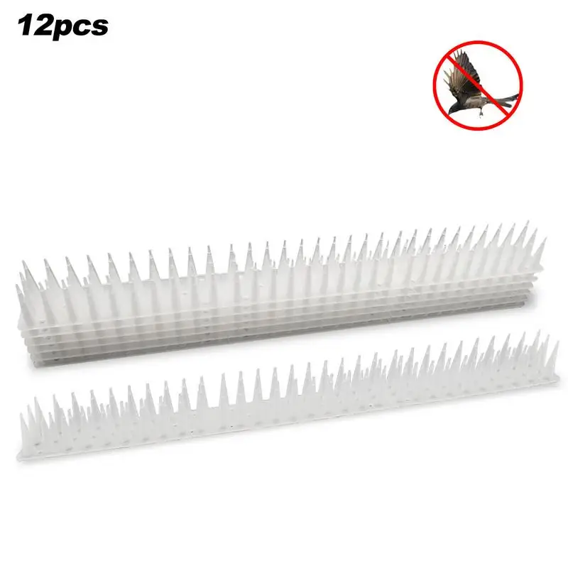 12PCS Bird Repellents Spikes Outdoor Squirrel Spikes Kit Bird Spikes With Pigeon Spikes Fence For Small Bird Crows