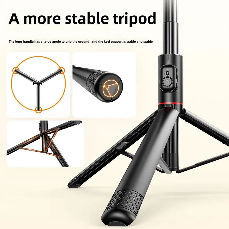 TOKQI Bluetooth Selfie Stick One-Piece Hidden Multi-Functional Tripod C10 Live Broadcast Bracket Mobile Phone Holder