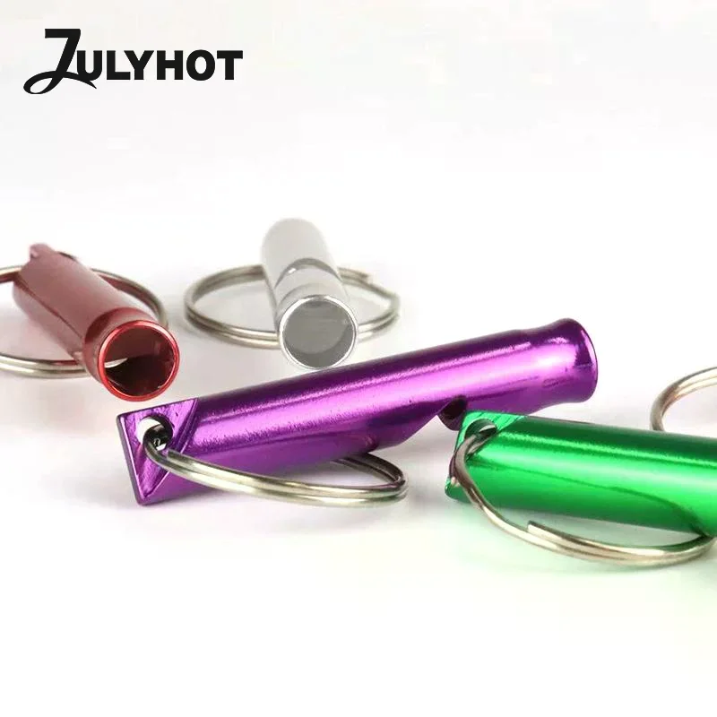 1/3Pcs Small Multifunctional Aluminum Emergency Survival Whistle Keychain Camping Hiking Outdoor Tool Training Whistle