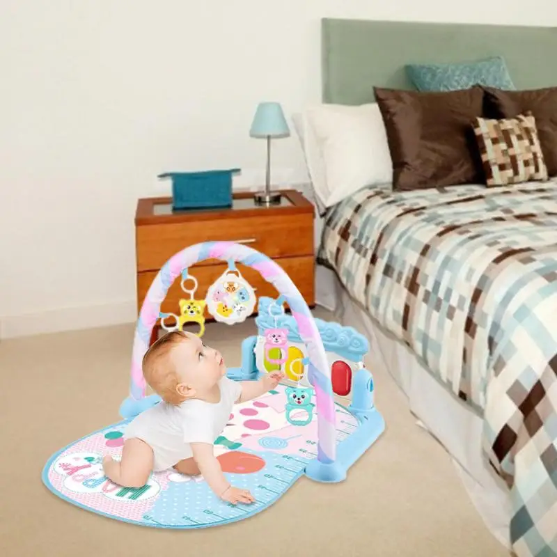 Baby Floor Mat Music Rack Kids Play Rug Puzzle Carpet Early Education Gym Crawling Game Playmat