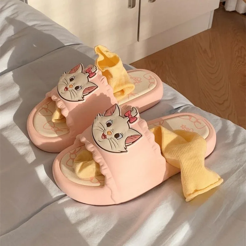 Disney Meisjes Prinses Schattige Mary Cat Katoenen Slippers Antislip Zachte Onderkant Casual Schoenen Voor Meisjes Cadeau