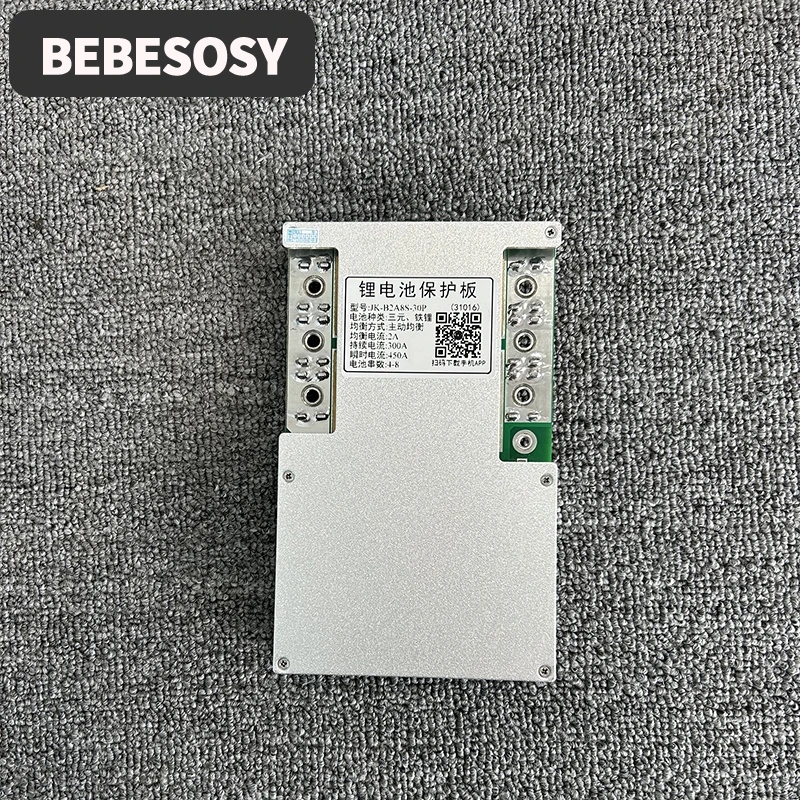 

Jikong BMS 300A 4S 5S 6S 7S 8S Smart BMS Li-ion LiFePo4 2A Active Balance Built-in Bluetooth APP Support LCD 12V 24V Smart BMS