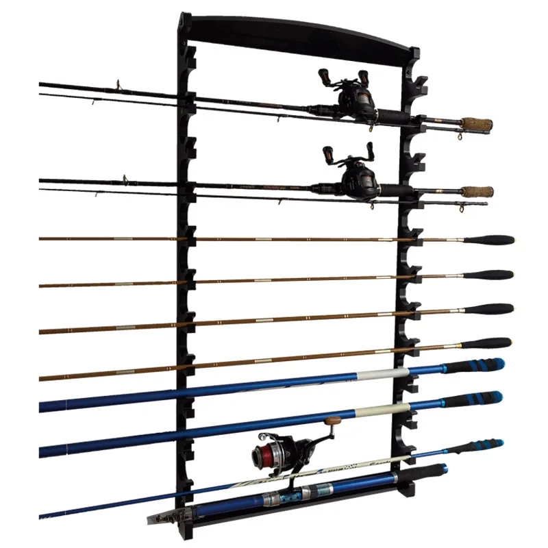 Fishing rod storage rack display Home sea rod rack Luya rod fishing  display rack Wall hanging shelf