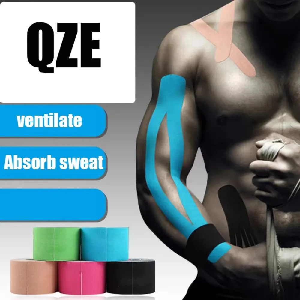 5M Size Kinesiology Tape Athletic Elastoplast Sport Recovery Strapping Gym Waterproof Tennis Muscle Pain Relief Bandage Sports