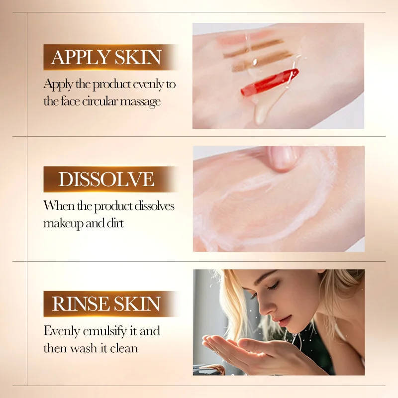 BIOAOUA Rice Raw Pulse Pure Pore Cleansing Oil Makeup Remover Gently Dissolve, Moisturize, Soothe Facial Makeup Remover