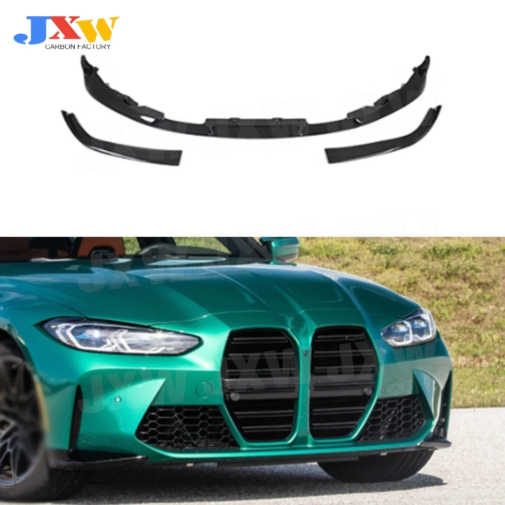 

Front Lip Chin Spoile With Splitters Dry Carbon Fiber for BMW G80 M3 G82 G83 M4 2021+ FRP 3D Stlye Front Bumper Cover Body Kits