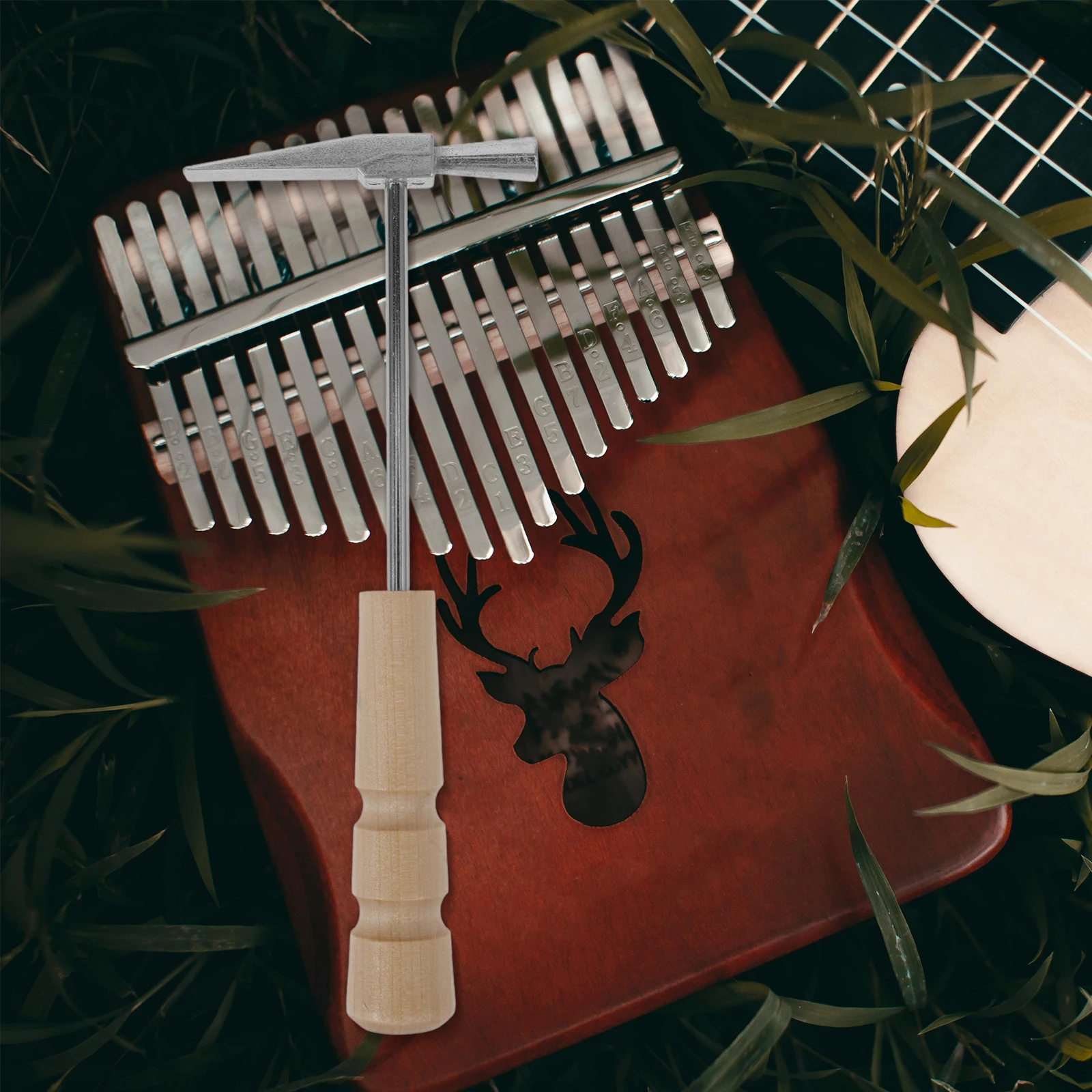 

Kalimba Tuning Hammer Portable Mini Thumb Piano Instrument Tuning Tool Durable Handle Sound Maintenance