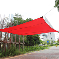 Canopy Garden Sun Shade New Sand Sun Shade Sail Sunscreen Rectangle Awning Canopy Outdoor Garden Patio 4.5*5m (Red) Patio Canopy