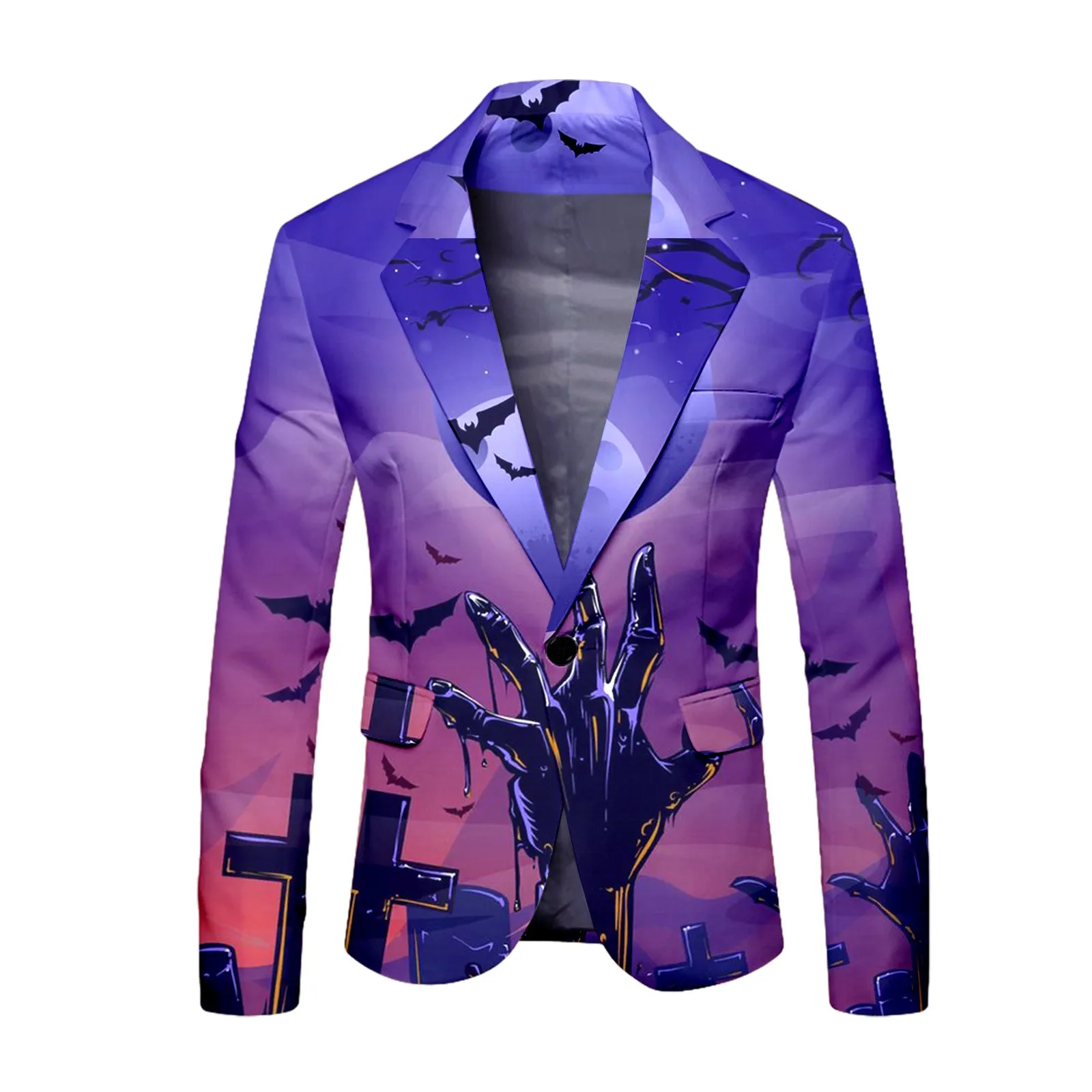 Men\'s Halloween Bat 3D print blazer Jacket For Men Fashion Luxury Long Sleeve Tops Abstract Harajuku Men\'s coats Man Clothing