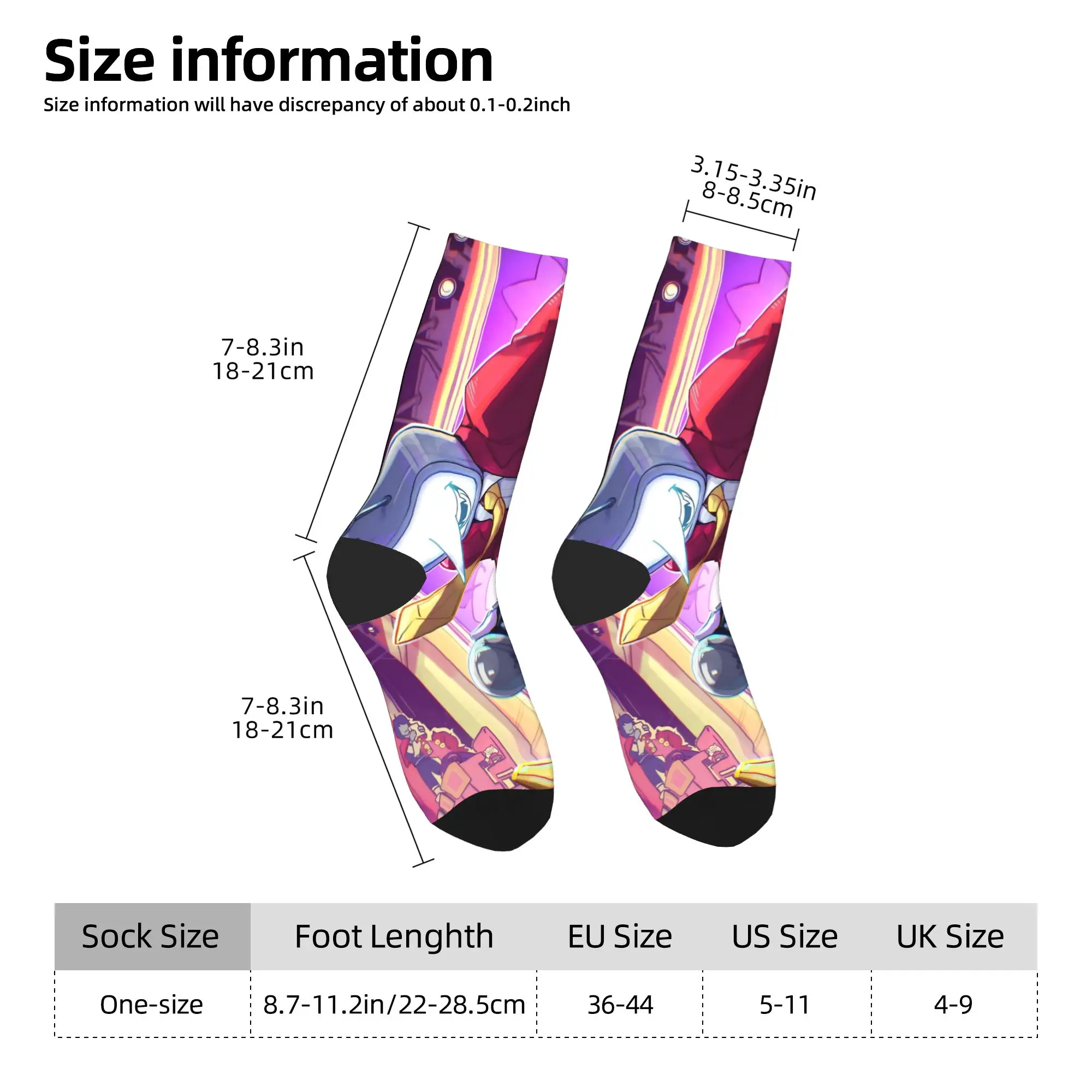 Fashion Male Men Socks Harajuku Deltarune Tenna TV Video Game Sock High Quality Women Socks Spring Summer Autumn Winter