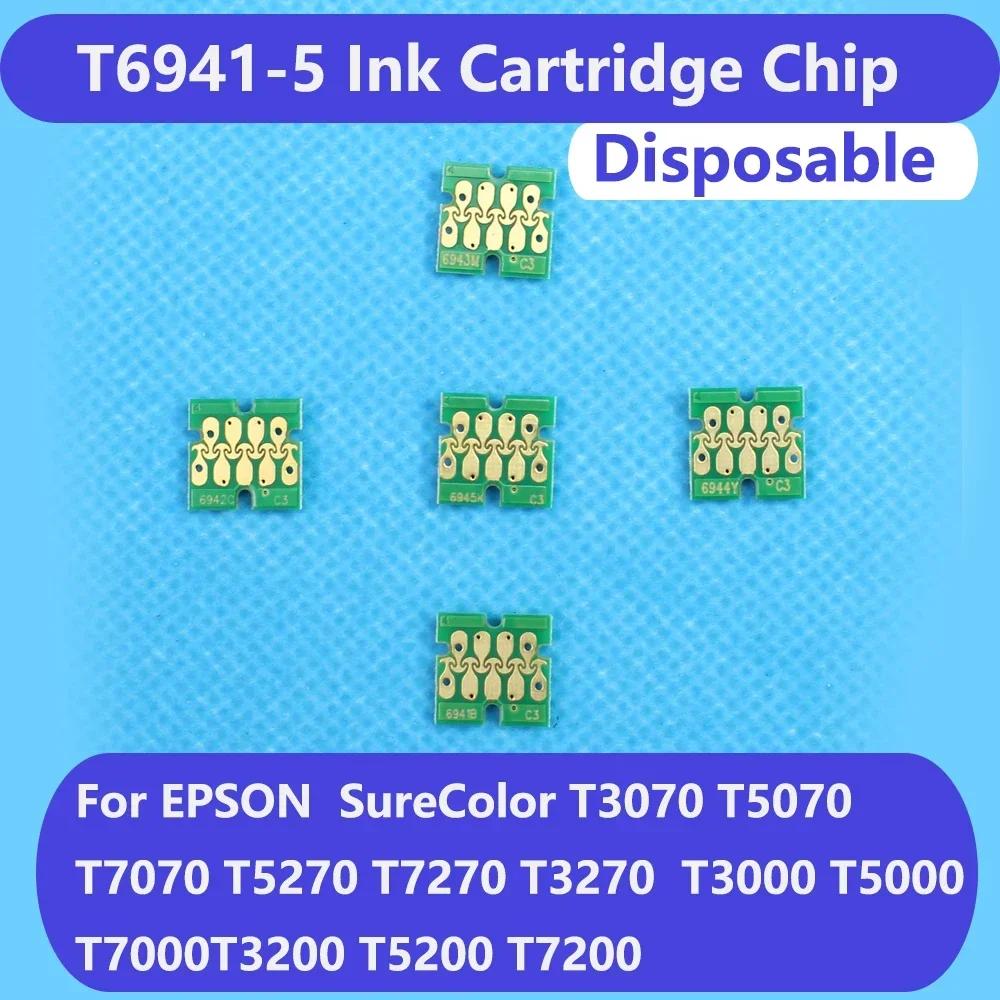 T3270 T5270 T3200  Ink Cartridge Chip For Epson Surecolor T3070 T5070 T7070 T5270 T7270 Ink Chip T6941 T6942 T6943 T6944 T6945